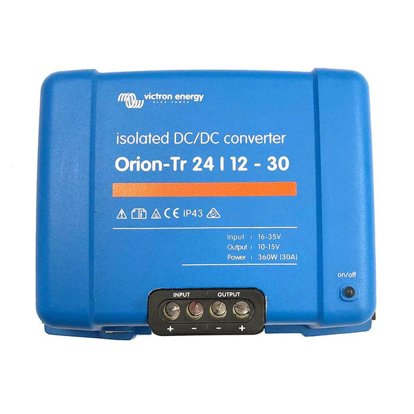 Victron Orion-TR DC-DC Converter - 24 VDC to 12 VDC - 30AMP Isolated [ORI241240110] - Essenbay Marine