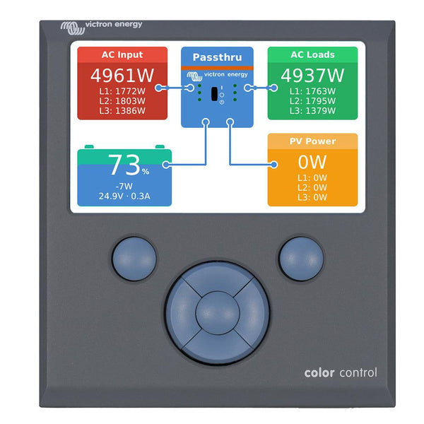 Victron Color Control GX Monitor - Button Control [BPP010300100R] - Essenbay Marine