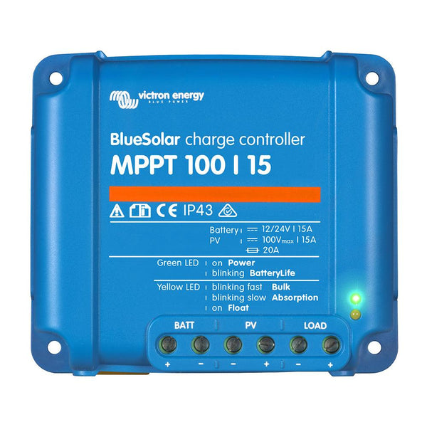 Victron BlueSolar MPPT Charge Controller - 100V - 15AMP - UL Approved [SCC010015200R] - Essenbay Marine