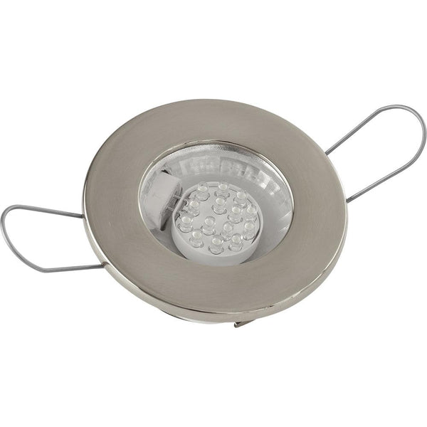 Sea-Dog LED Overhead Light - Brushed Finish - 60 Lumens - Clear Lens - Stamped 304 Stainless Steel [404230-3] - Essenbay Marine