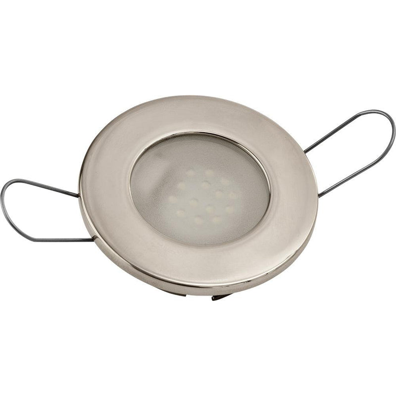 Sea-Dog LED Overhead Light - Brushed Finish - 60 Lumens - Frosted Lens - Stamped 304 Stainless Steel [404232-3] - Essenbay Marine