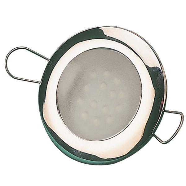 Sea-Dog LED Overhead Light 2-7/16" - Brushed Finish - 60 Lumens - Frosted Lens - Stamped 304 Stainless Steel [404332-3] - Essenbay Marine