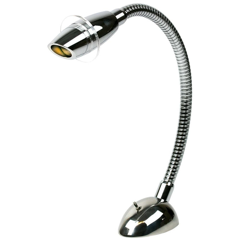 Sea-Dog Deluxe High Power LED Reading Light Flexible w/Switch - Cast 316 Stainless Steel/Chromed Cast Aluminum [404541-1] - Essenbay Marine