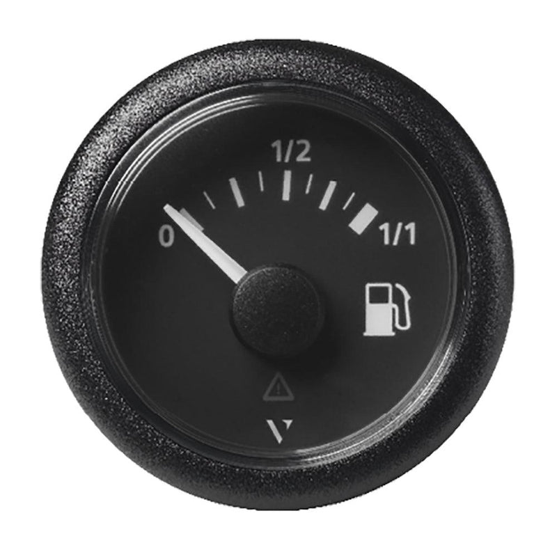 Veratron 52mm (2-1/16") ViewLine Fuel Tank Level Gauge - 0 to 1/1 - Black Dial  Round Bezel [A2C59514079] - Essenbay Marine