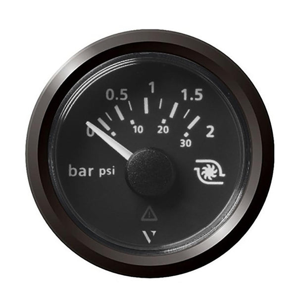 Veratron 52MM (2-1/16") ViewLine Boost Pressure Gauge 2 Bar/30 PSI - Black Dial  Triangular Bezel [A2C59514152] - Essenbay Marine