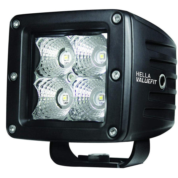 Hella Marine Value Fit LED 4 Cube Flood Light - Black [357204031] - Essenbay Marine