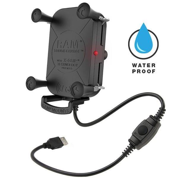 RAM Mount Tough-Charge w/X-Grip Tech Waterproof Wireless Charging Holder [RAM-HOL-UN12WB] - Essenbay Marine