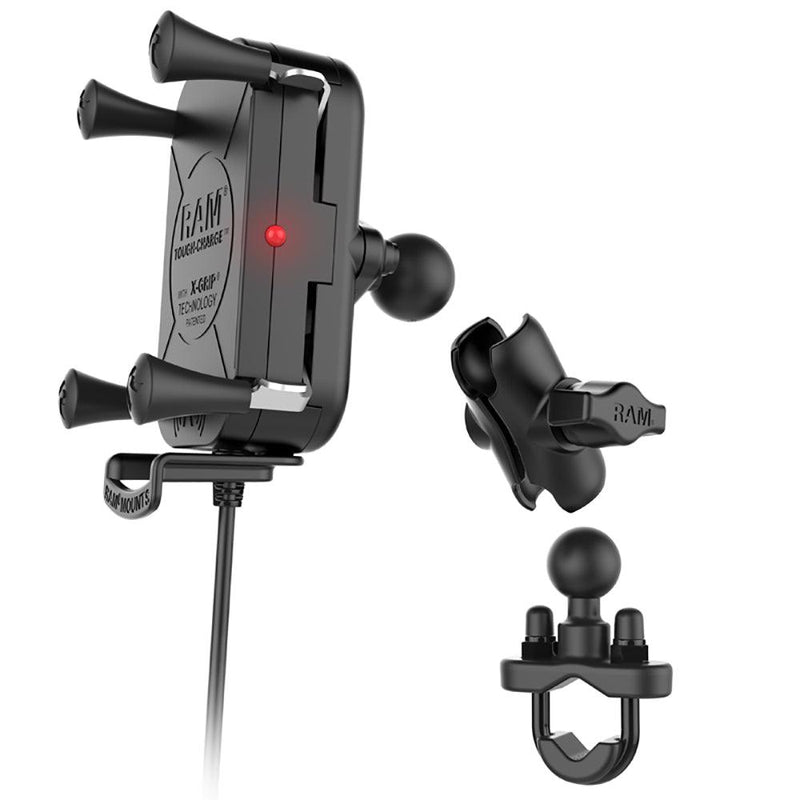 RAM Mount Tough-Charge Waterproof Wireless Charging Motorcycle Mount [RAM-B-149Z-A-UN12W-V7M] - Essenbay Marine