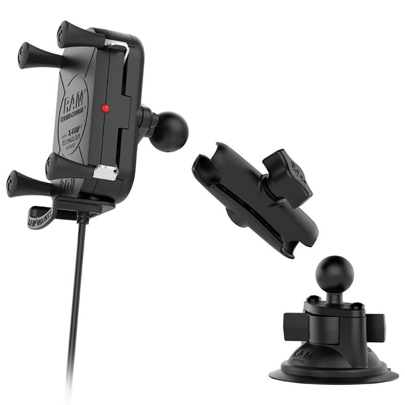 RAM Mount Tough-Charge Waterproof Wireless Charging Suction Cup Mount [RAM-B-166-UN12W] - Essenbay Marine