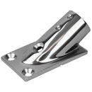 Sea-Dog Rail Base Fitting Rectangular Base 30 316 Stainless Steel - 1-7/8" x 3-3/16" - 1" OD [281301-1] - Essenbay Marine