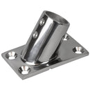 Sea-Dog Rail Base Fitting Rectangular Base 60 316 Stainless Steel - 1-7/8" x 3-1/4" - 1" OD [281601-1] - Essenbay Marine