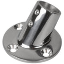 Sea-Dog Rail Base Fitting 2-3/4" Round Base 60 316 Stainless Steel - 1" OD [280601-1] - Essenbay Marine