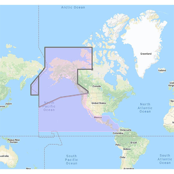 Furuno US  Canada Pacific Coast, Hawaii, Alaska, Mexico to Panama - C-MAP Mega Wide Chart [MM3-VNA-035] - Essenbay Marine