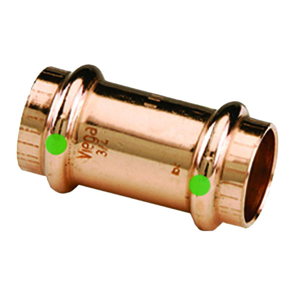 Viega ProPress 1/2" Copper Coupling w/Stop - Double Press Connection - Smart Connect Technology [78047] - Essenbay Marine
