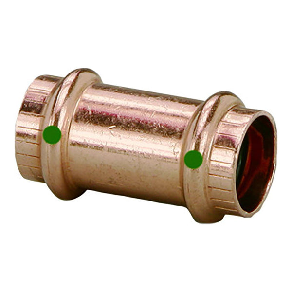 Viega ProPress 1/2" Copper Coupling w/o Stop - Double Press Connection - Smart Connect Technology [78172] - Essenbay Marine