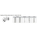 Viega MegaPress 1/2" 45 Stainless Steel 304 Elbow - Double Press Connection - Smart Connect Technology [95055] - Essenbay Marine