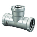 Viega MegaPress 2-1/2" Carbon Steel Tee w/FKM - Triple Press Connection - Smart Connect Technology [26560] - Essenbay Marine