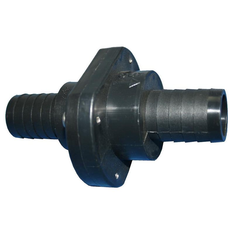 T-H Marine Double Barb Inline Scupper Check Valve - 1-1/8" - Black [ILS-1200-DP] - Essenbay Marine