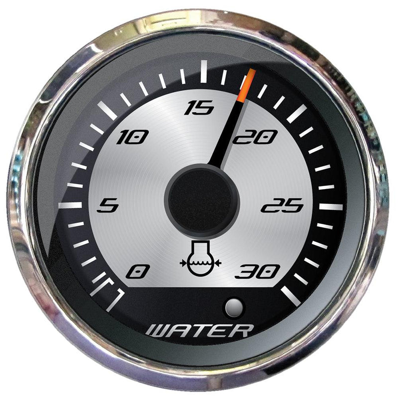 Faria Platinum 2" Water Pressure Gauge - 30 PSI [22023] - Essenbay Marine