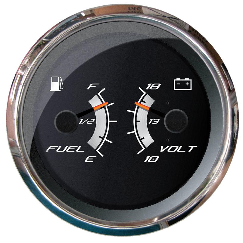 Faria Platinum 4" Multi-Function - Fuel Level  Voltmeter [22013] - Essenbay Marine