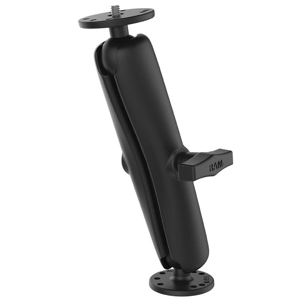 RAM Mount RAM Double Ball Mount w/1/4"-20 Male Thread - Long Arm [RAM-101AU-D] - Essenbay Marine