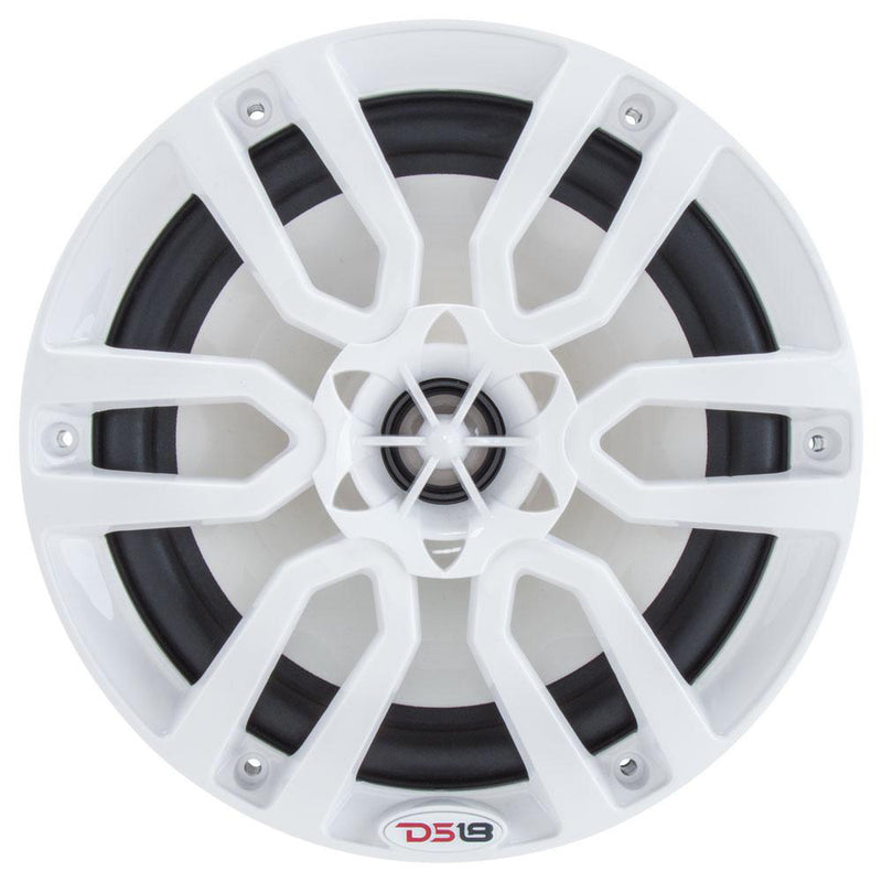 DS18 HYDRO 6.5" 2-Way Marine Speakers w/RGB LED Lights 300W - White [NXL-6] - Essenbay Marine