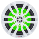 DS18 HYDRO 8" 2-Way Marine Speakers w/RGB LED Lights 375W - White [NXL-8] - Essenbay Marine
