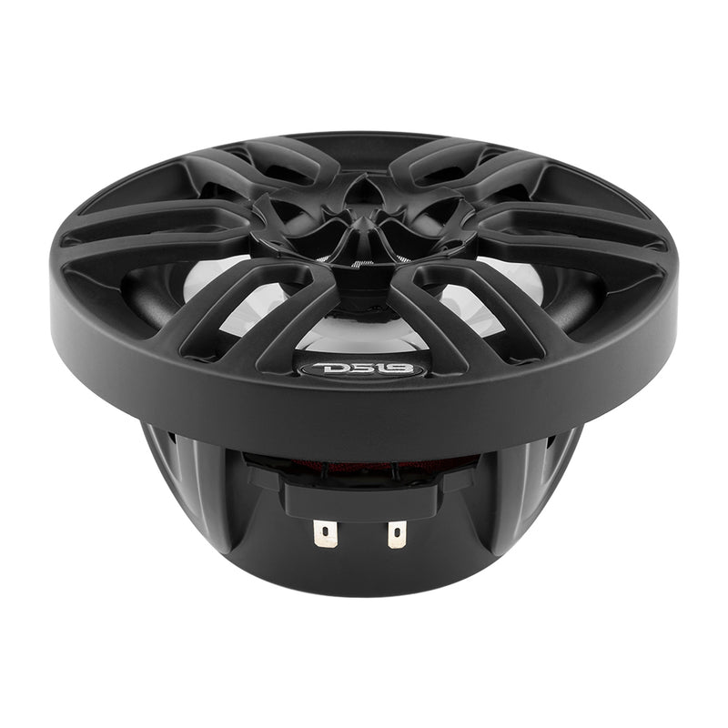 DS18 HYDRO 6.5" 2-Way Marine Speakers w/RBG LED Lights 300W - Matte Black [NXL-6BK] - Essenbay Marine