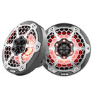 DS18 HYDRO 6.5" 2-Way Marine Speakers w/RGB LED Lights 375W - Black Carbon Fiber [CF-65] - Essenbay Marine