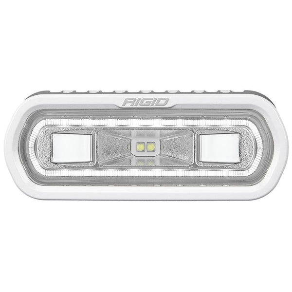 RIGID Industries SR-L Series Marine Spreader Light - White Surface Mount - White Light w/White Halo [51100] - Essenbay Marine