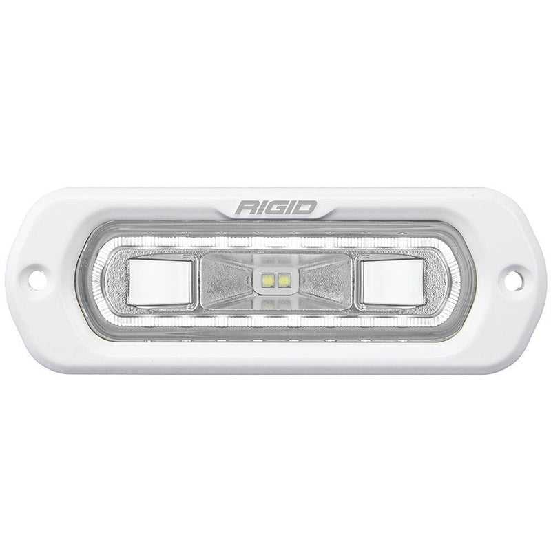 RIGID Industries SR-L Series Marine Spreader Light - White Flush Mount - White Light w/White Halo [51200] - Essenbay Marine