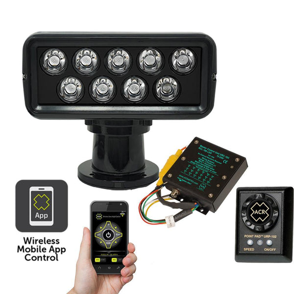 ACR RCL-100 LED Searchlight w/Wi-Fi Kit - 12/24V - Black [1953.B] - Essenbay Marine