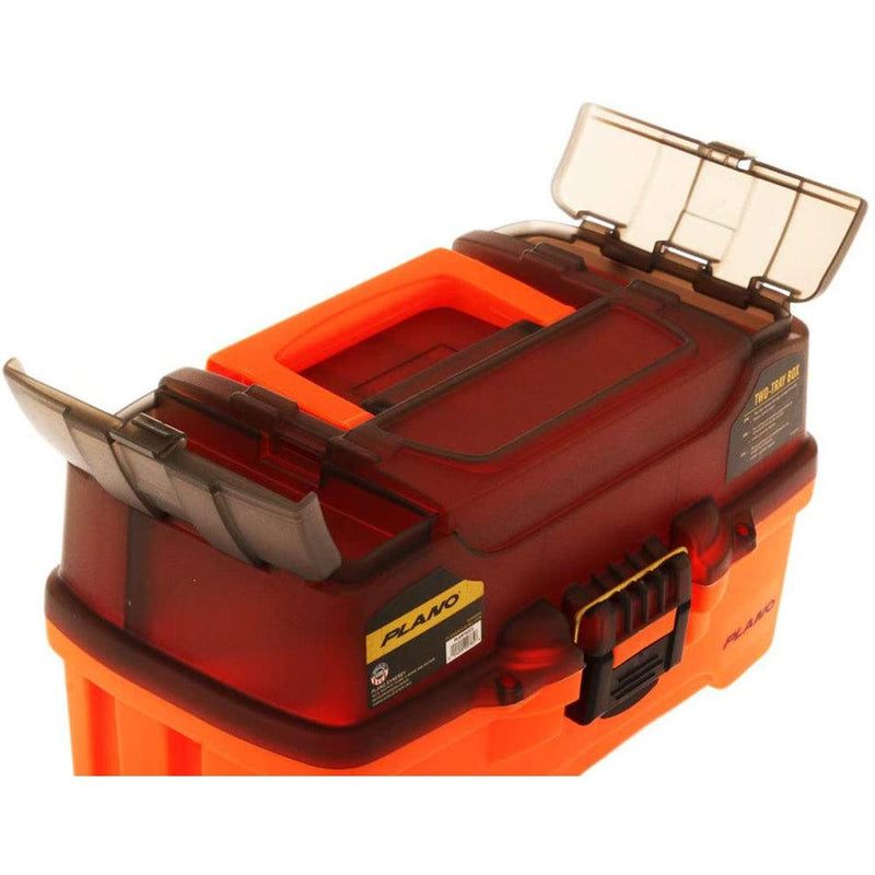 Plano 2-Tray Tackle Box w/Dual Top Access - Smoke  Bright Orange [PLAMT6221] - Essenbay Marine