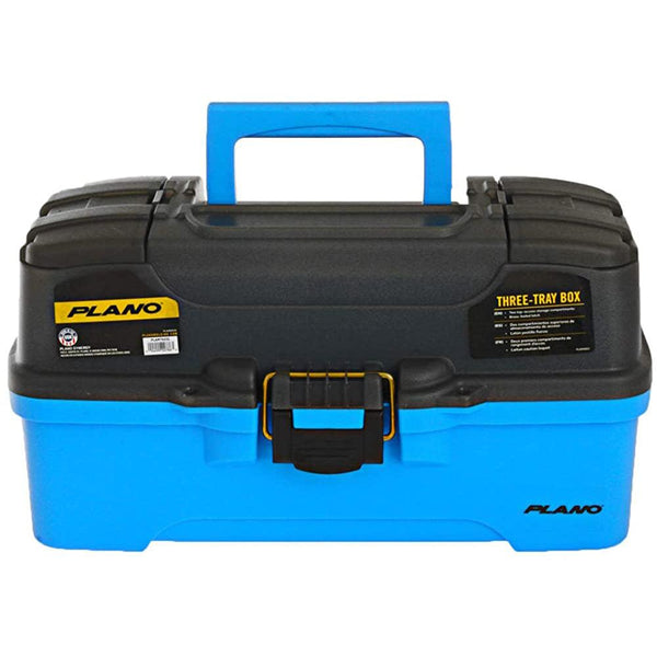 Plano 3-Tray Tackle Box w/Dual Top Access - Smoke  Bright Blue [PLAMT6231] - Essenbay Marine