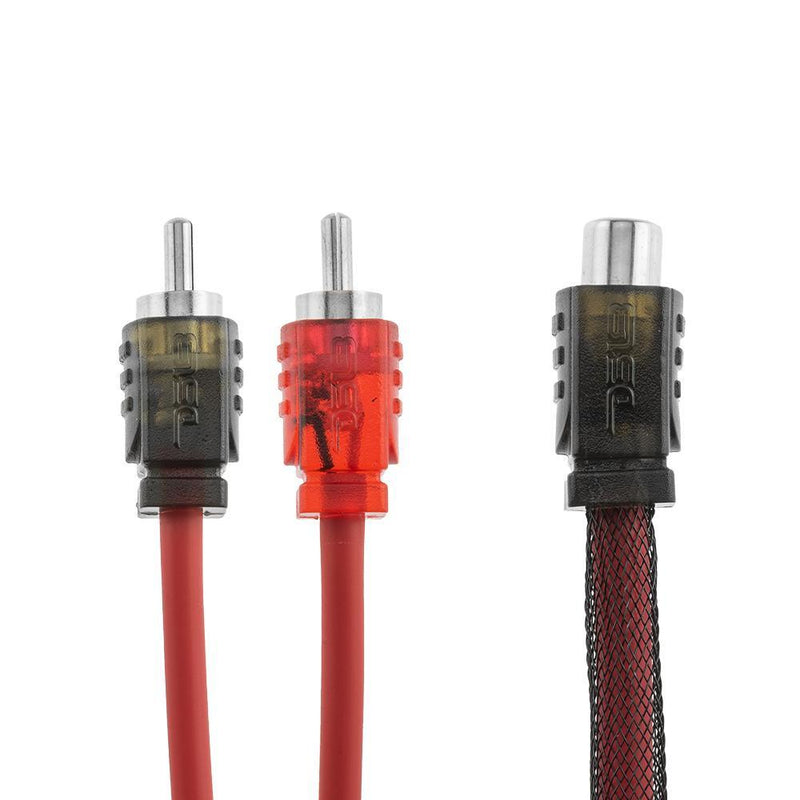 DS18 Advance Ultra Flex RCA Y Connector Cable- 1 Female to 2 Male [R1F2M] - Essenbay Marine