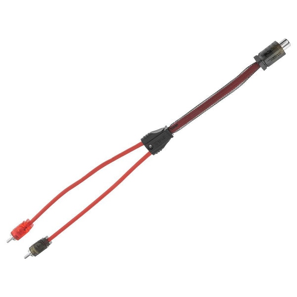 DS18 Advance Ultra Flex RCA Y Connector Cable- 1 Female to 2 Male [R1F2M] - Essenbay Marine
