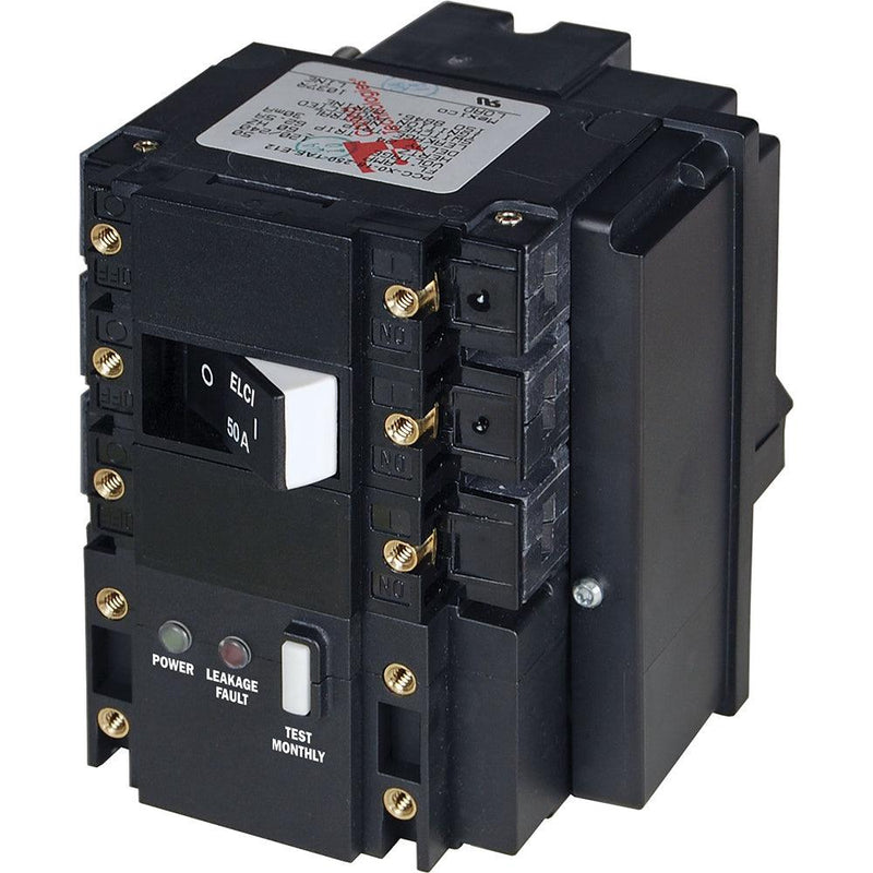 Blue Sea C-Series ELCI Main Circuit Breaker - 120/240V AC 50A [3104] - Essenbay Marine