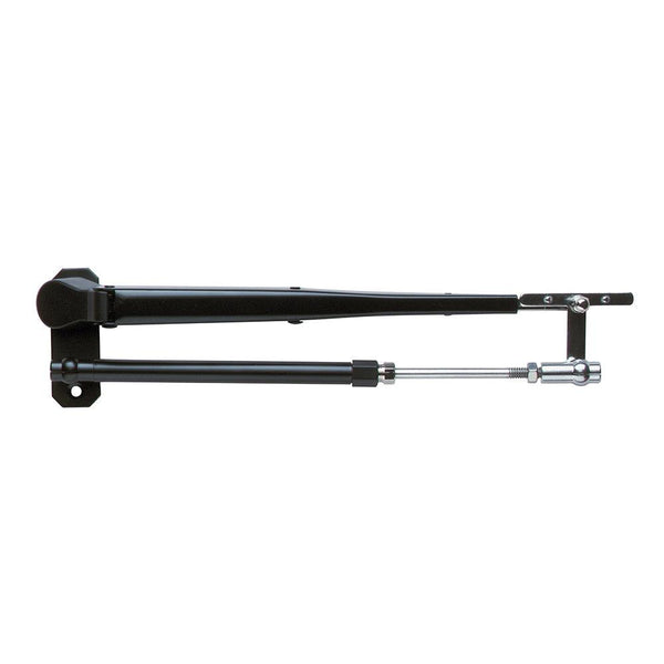 Marinco Wiper Arm, Deluxe Black Stainless Steel Pantographic - 12"-17" Adjustable [33032A] - Essenbay Marine