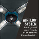 Coleman OneSource Rechargeable 4-Person Camping Dome Tent w/Airflow System  LED Lighting [2000035457] - Essenbay Marine