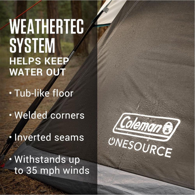 Coleman OneSource Rechargeable 4-Person Camping Dome Tent w/Airflow System  LED Lighting [2000035457] - Essenbay Marine