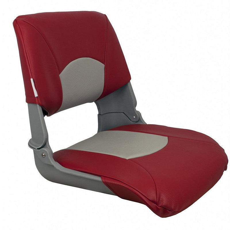 Springfield Skipper Standard Seat Fold Down - Grey/Red [1061018] - Essenbay Marine