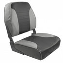 Springfield Economy Multi-Color Folding Seat - Grey/Charcoal [1040653] - Essenbay Marine