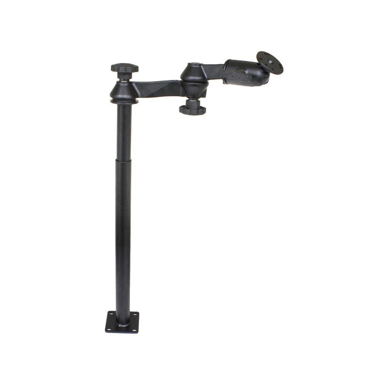 RAM Mount RAM Tele-Pole w/12"  18" Poles, Double Swing Arms  Round Plate [RAM-VP-SW1-1218] - Essenbay Marine