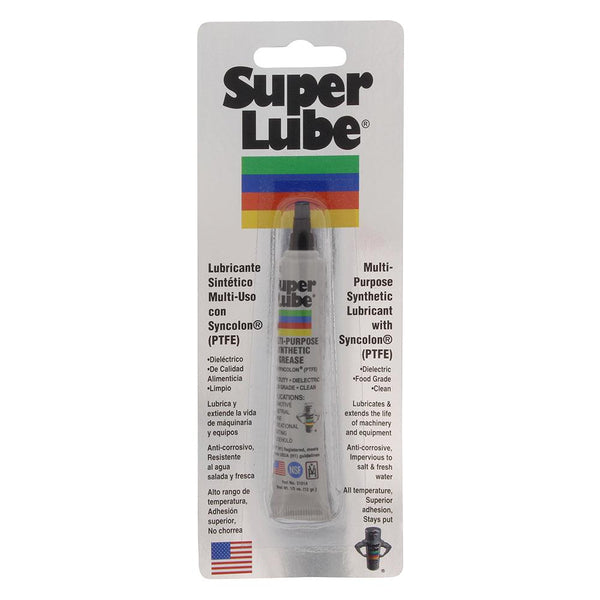 Super Lube Multi-Purpose Synthetic Grease w/Syncolon (PTFE) - .5oz Tube [21010] - Essenbay Marine