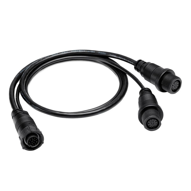 Humminbird 14 M SILR Y - SOLIX/APEX Side Imaging Left-Right Splitter Cable [720112-1] - Essenbay Marine