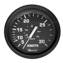 Faria Euro Black 4" Speedometer - 30 Knot (Pitot) [32809] - Essenbay Marine
