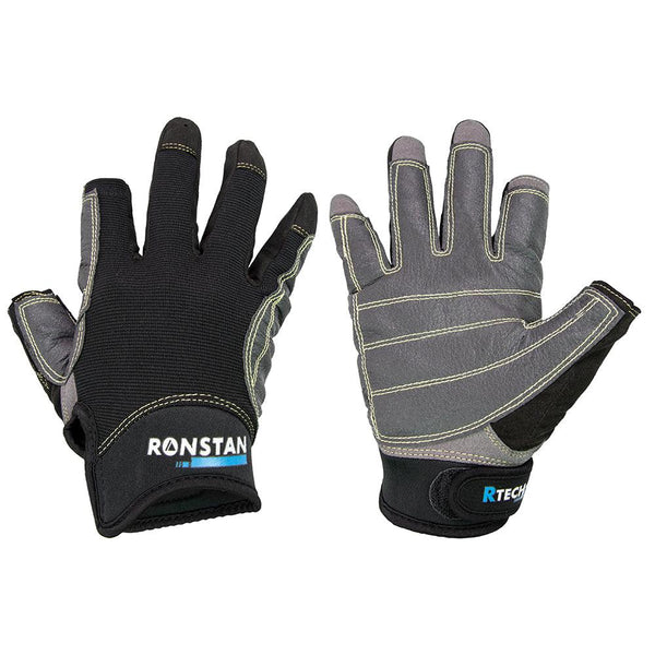 Ronstan Sticky Race Gloves - 3-Finger - Black - XS [CL740XS] - Essenbay Marine