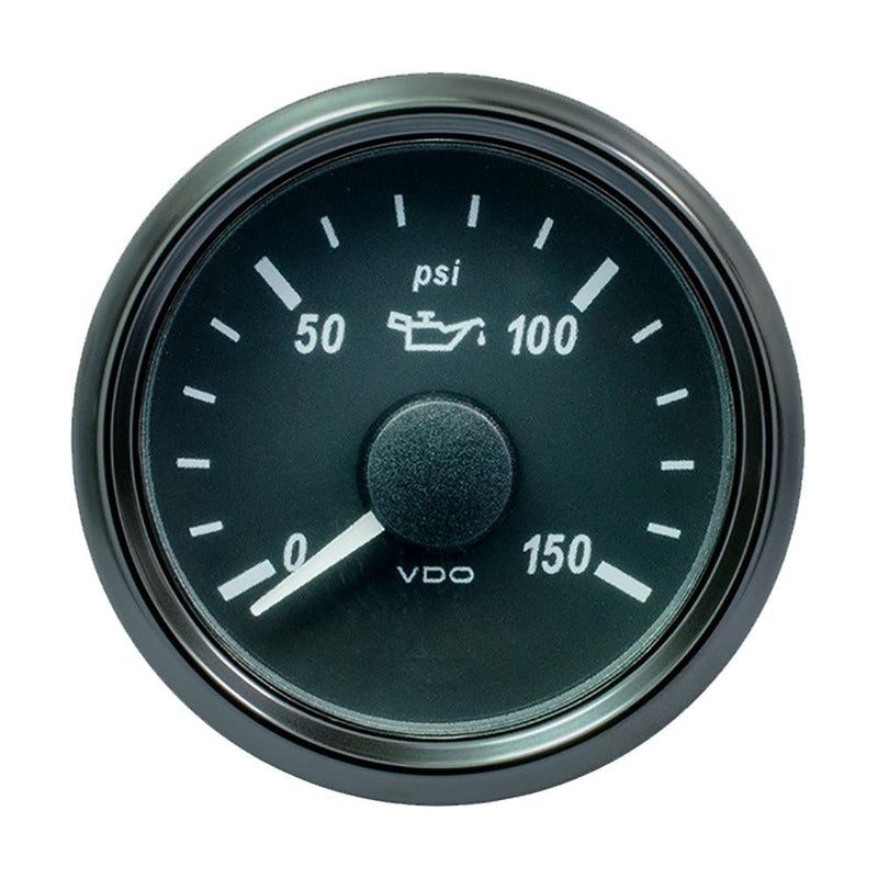 VDO SingleViu 52mm (2-1/16") Oil Pressure Gauge - 150 PSI - 0-180 Ohm [A2C3833300030] - Essenbay Marine