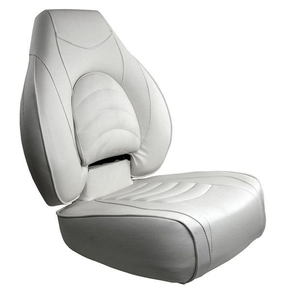 Springfield Fish Pro High Back Folding Seat - White [1041606-1] - Essenbay Marine