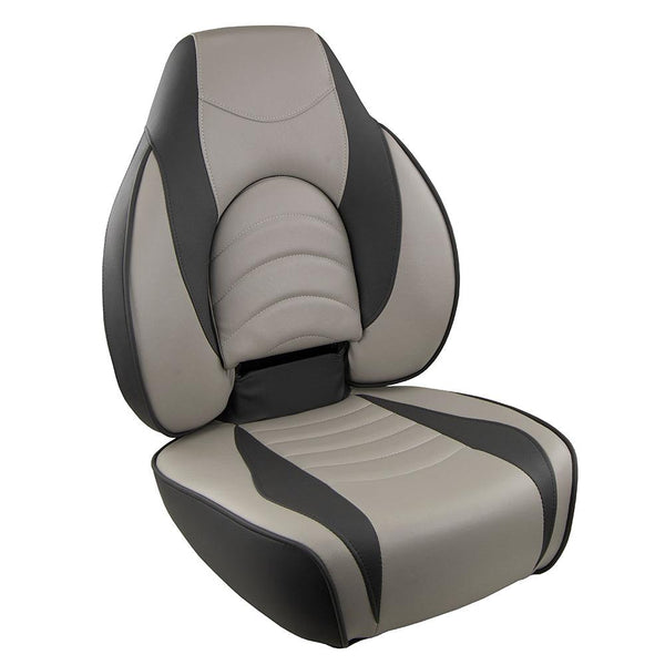 Springfield Fish Pro High Back Folding Seat - Charcoal/Grey [1041634-1] - Essenbay Marine